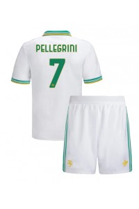 AS Roma Lorenzo Pellegrini #7 Jalkapallovaatteet Lasten Kolmas peliasu 2025-26 Lyhythihainen (+ Lyhyet housut)